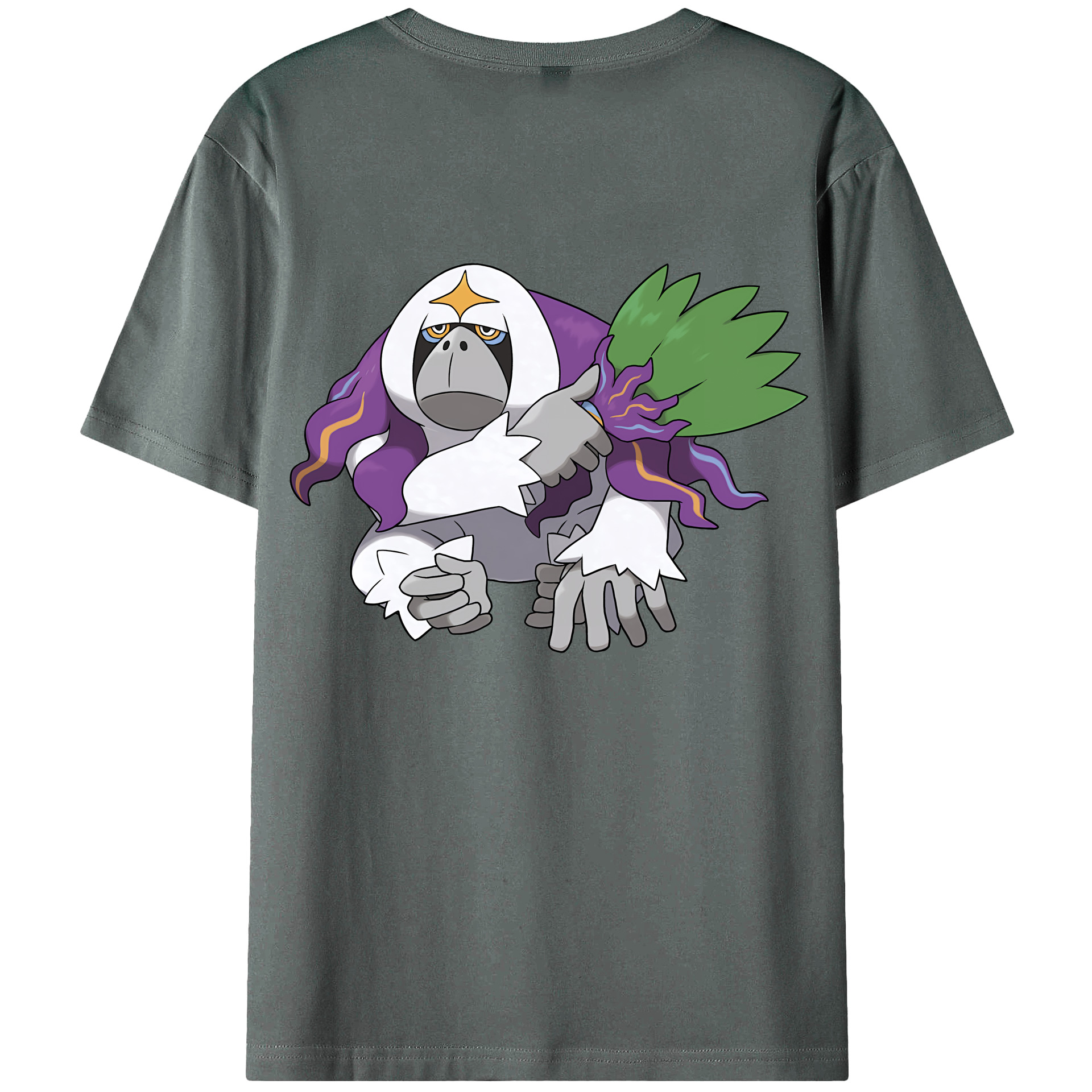（画像用） ポケットモンスター Pokémon 綿100％ メンズ半袖Tシャツ（バックプリント） 通気性